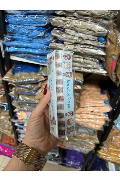 BALON HOME Set of 12 Cute Washi Tape with Bag - Mini Design Tape