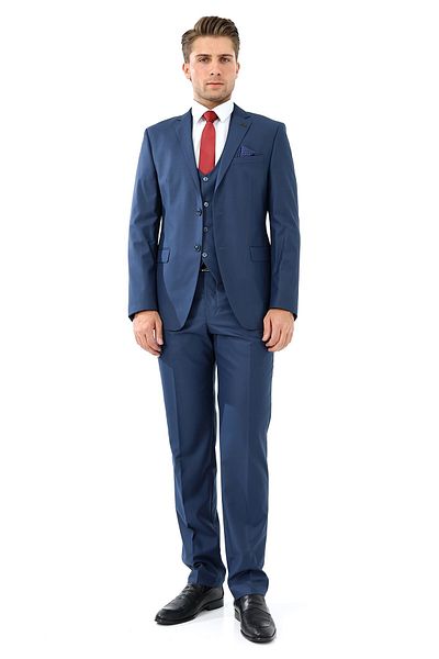 Presto بدلة Slimfit زرقاء للرجال - مع سترة، 6 قطع P، 578-304