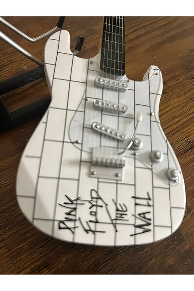 FG KONNİCHİWA PİNK FLOYD Rock Müzik Grubu Elektro Gitar El Yapımı Ahşap Minya...