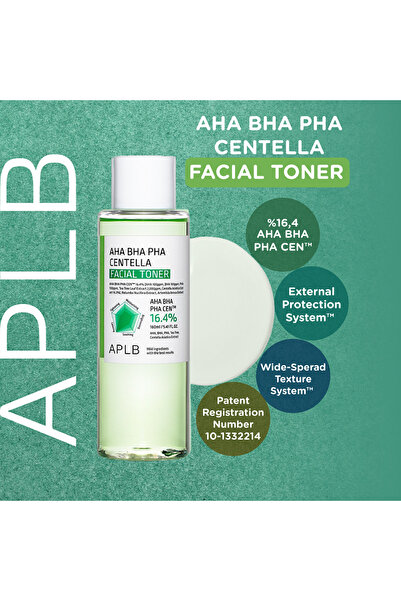 APLB Aha Bha Pha Centella Facial Toner 160 ml - Aha Bha Pha Centella Içerikli...