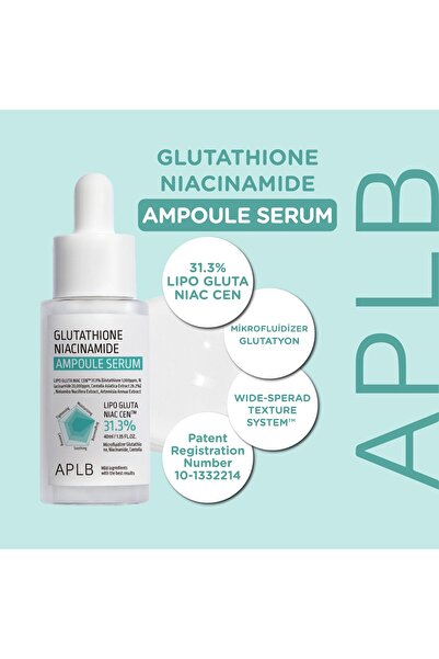 APLB Glutathione Niacinamide Ampoule Serum 40ml - Glutathione ve Niacinamide ...