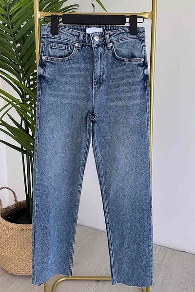 Ka Hijab Blue Boyfit Jeans - Cut the Leg