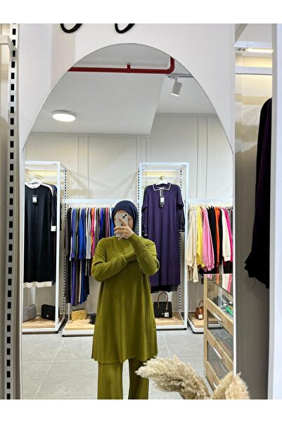 Nurcan Çetin Fitilli Takım 012 Yağ Yeşili