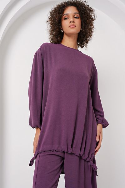 Bigdart 6682 Model Purple Tunic and Pants Set