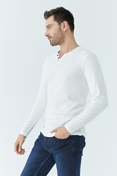 ModaPlaza Men's Collar 3 Button Bodysuit 5066