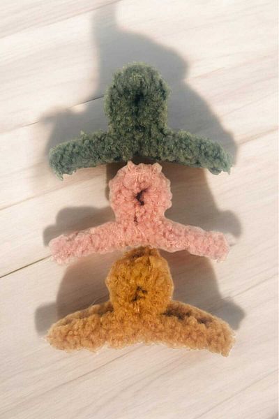 KALBE Set of 3 Plush Peg Buckles