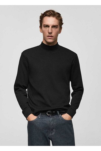 MANGO Man Bavlněné tričko Perkins Collar