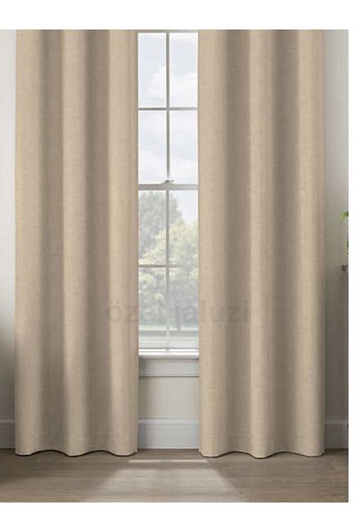 Özel Jaluzi Sand Beige Blackout (Blackout) Non-Pile Sunshade – Light Glossy (531)
