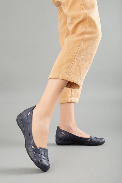 Dilimler Ayakkabı Model Cage Navy Blue Velké Dámské Boty Denní