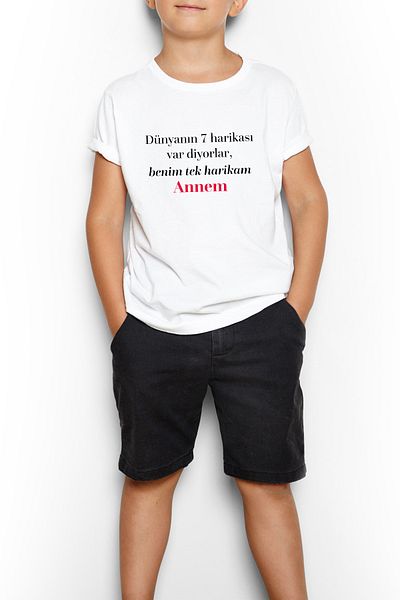 Tshirthane Παιδικό μπλουζάκι για τη γιορτή της μητέρας 7 Wonders of the World