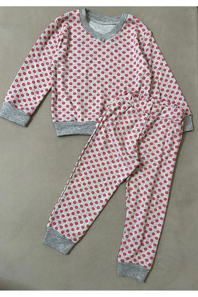 SANTRALBEBE Unisex Spotted Seasonal Pajama Set