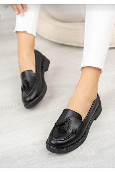 KAFKASLAR AYAKKABI حذاء أكسفورد كلاسيكي مزين بشراشيب