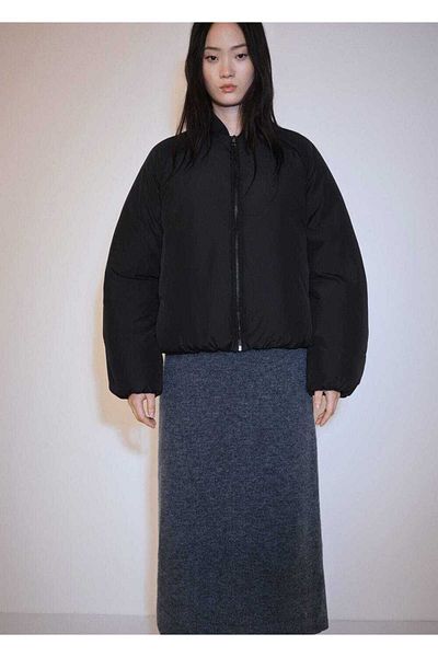 MANGO Woman Zippered Bomber Jacket
