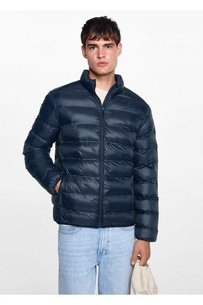Mango Teen Side Zipper Quilted Anorak