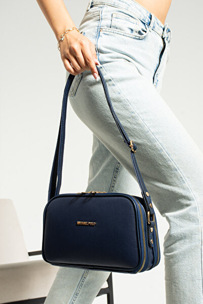 mp michael polo حقيبة كتف نسائية متعددة الجيوب من مايكل بولو
