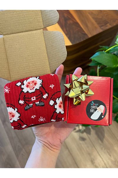 Hippo 1 Pair of Boxed Gift Christmas Christmas Socks