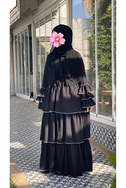 NAKŞİDİL Fırfırlı abaya