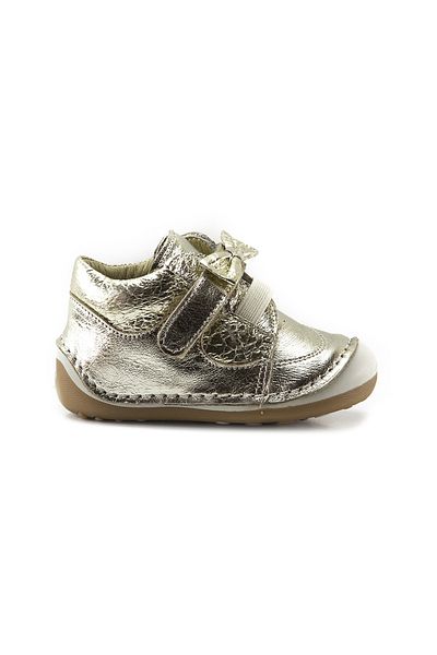 mnpc Gold Leather for Girl - First Step Boots with Orthopedic Support