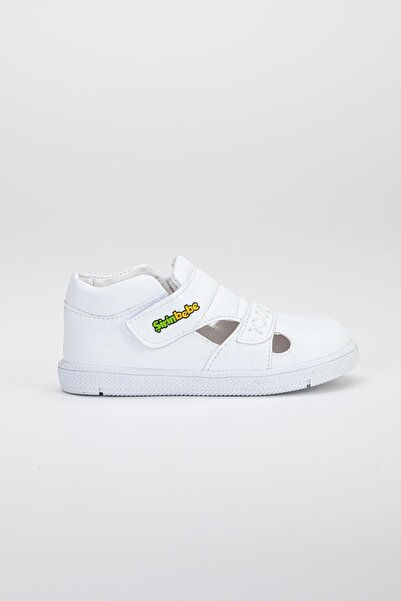 Dilimler Ayakkabı Şirinbebe Şiringenç Stitching Detailed Two Velcro White İlkadım Baby Kids Shoes