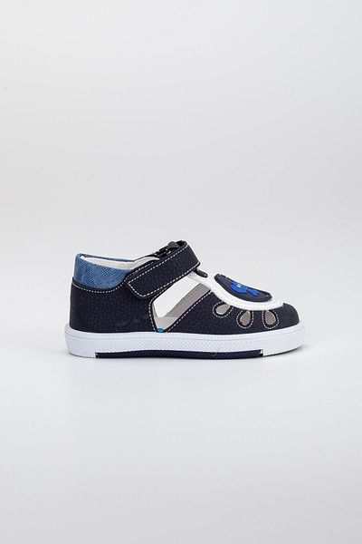 Dilimler Ayakkabı Şirinbebe Side Open Velcro Blue Men's İlkadım Baby Orthopedic Shoes