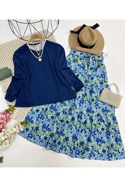 YILMAZBARMAZ Çalikuşu Double Set with Skirt