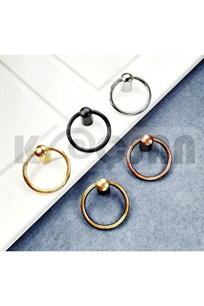 KOÇSAN Ring Pendulum Mâner cu buton negru Mobilier de bucătărie de lux Country Mâner sertar dulap
