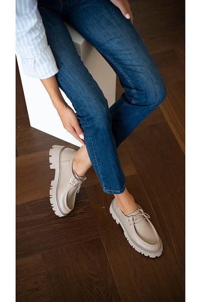 ECENİN BUTİĞİ Stew Mink Genuine Leather Loafer Shoes