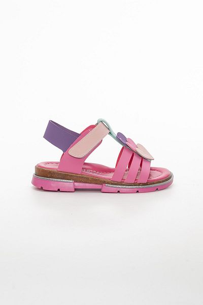 Dilimler Ayakkabı Cute Young Orthopedic Heart Purple Girl's Sandals