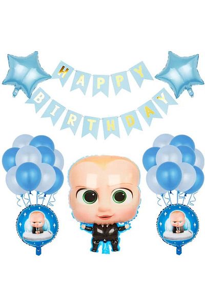DÜVENCİ TİCARET Patron Baby Foil Ballon Set