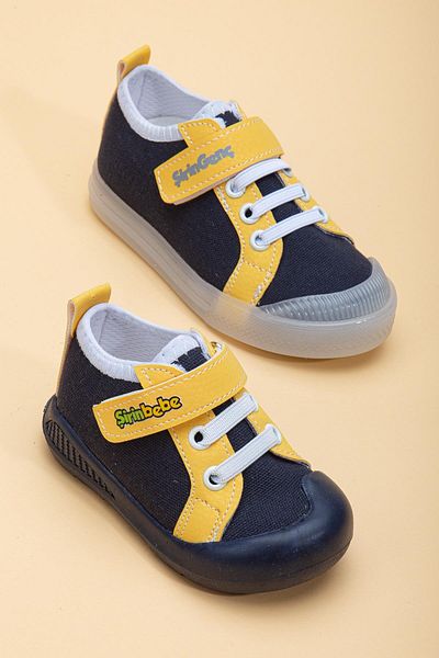 Dilimler Ayakkabı Şirinbebe Şiringenç Linen Yellow Men's İlkadım Baby Kids Shoes