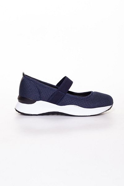 Dilimler Ayakkabı Bandana Detailed Navy Blue Anorak Women's Sports Shoes