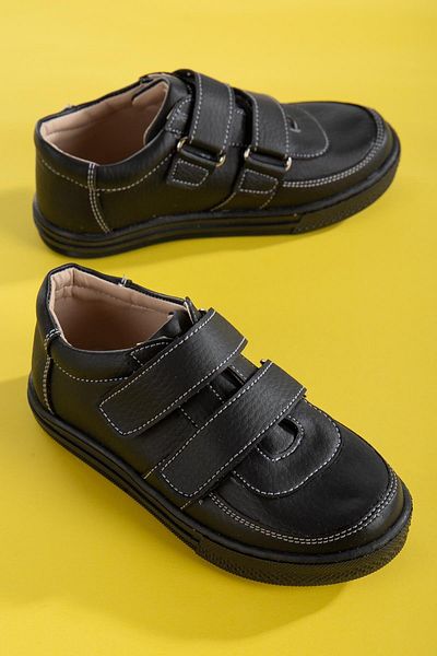 Dilimler Ayakkabı Şirinbebe Şiringenç Orthopedic Velcro Thick Sole Black Boys' Shoes