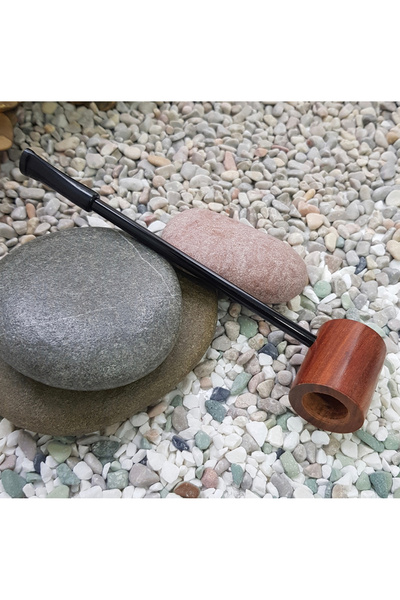 BGA Abanoz pipo temel reis modeli ağaç pipo