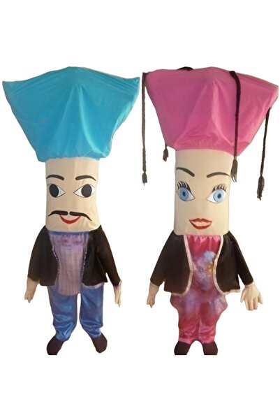 Kostüm Sarayı Aşuk İle Maşuk Kostümü Çocuk | Aşuk İle Maşuk Gösterisi İçin 2 Adet Kostüm