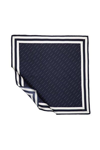 ipekevi Eșarfă İpekevi Tivil cu dungi, model exclusiv 01137-Albastru închis ș...