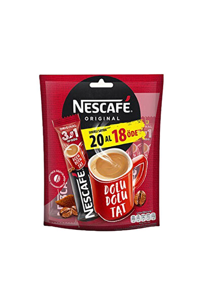 Nestle نسكافيه 3 في 1 (20 قطعة) × 4 قطع