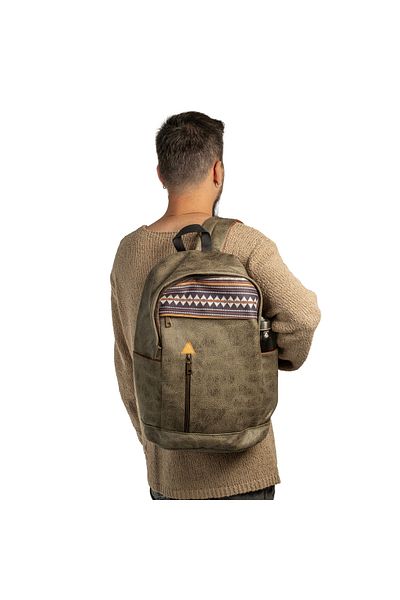 Street Bag Ethnic Bohemian Patterned Orthopedic Waterproof Bag - Laptop Compartment, Hidden Pocket