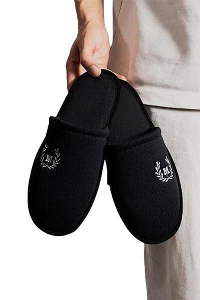 Liger Winter Men's House Slippers Black - White