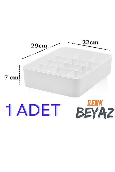 Mutfak Köşesi Organizator cu 15 compartimente, ceas, bijuterii, cataramă, șosete, organizator de lenjerie intimă