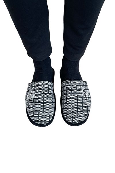 Liger Black Men's Winter House Slippers