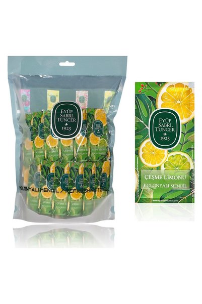Eyüp Sabri Tuncer Çeşme Limonu (Küçük Boy) Kolonyalı Mendil 150'li