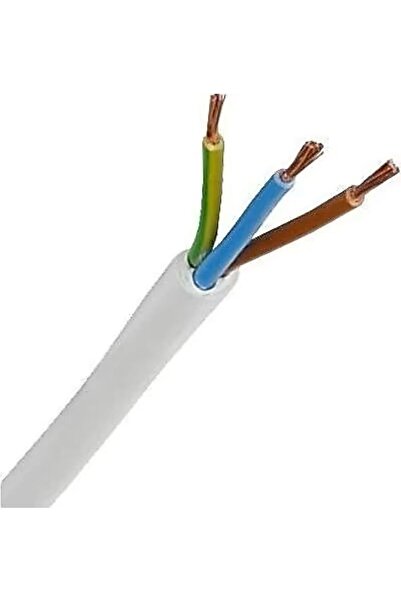 ÖZNUR 3*1.5 TTR ÖZNUR KABLO / BEYAZ RENK 10 METRE