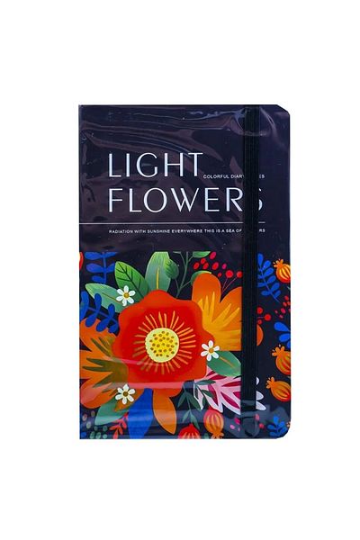 Mikro Micro A6-07 LIGHT FLOWERS Patterned - Lined A6 Notepad 80YP