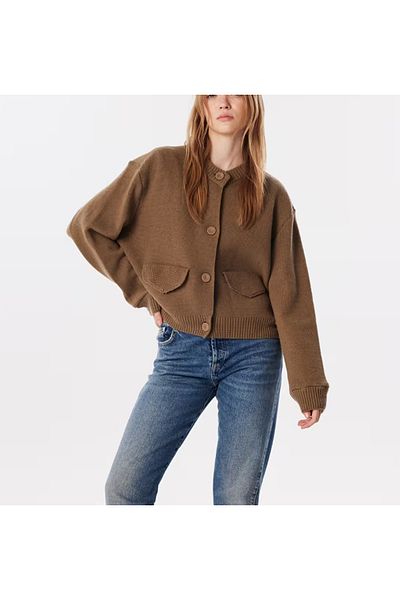 Twist MIXTE DE ȚESUTURI TRICOLOGIE CARDIGAN