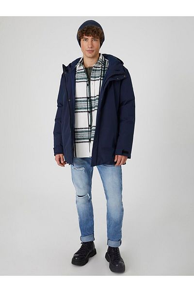 Ltb Inflatable Navy Blue Jacket