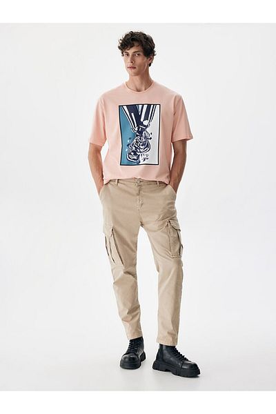 Ltb Παντελόνι Cargo Beige με ίσιο πόδι