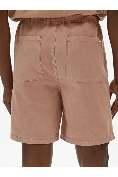 Ltb Gabardin Kargo Pembe Şort