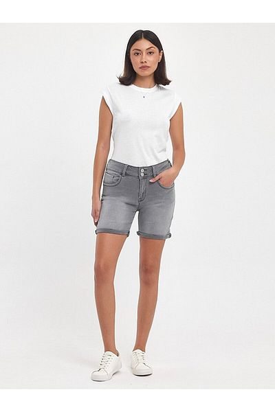 Ltb Pantaloni scurți Jeans Rosina cu talie mijlocie