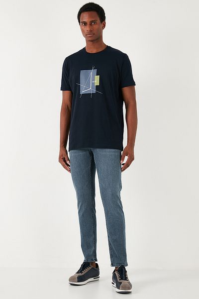 Buratti Мъжки дънки - Еластичен памук, Slim Fit, Нормална талия, Прав крачол, JEANS 3300S02TOKYO