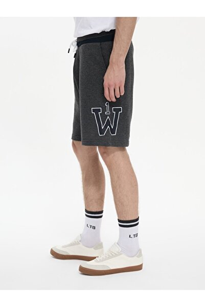 Ltb Baskılı Antrasit Şort